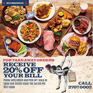 20% OFF ON TAKEAWAY 20% OFF ON TAKEAWAY