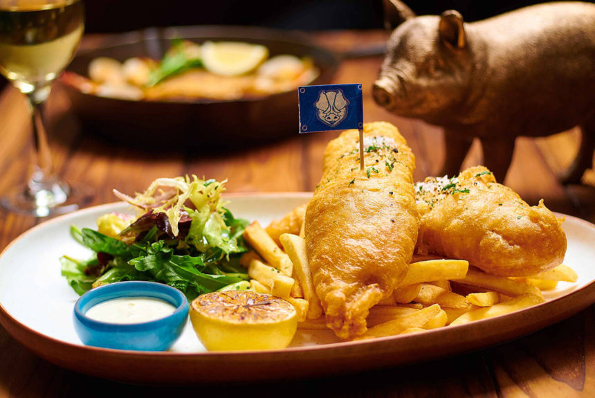 The Blind Pig Beer Battered Fish & Chips