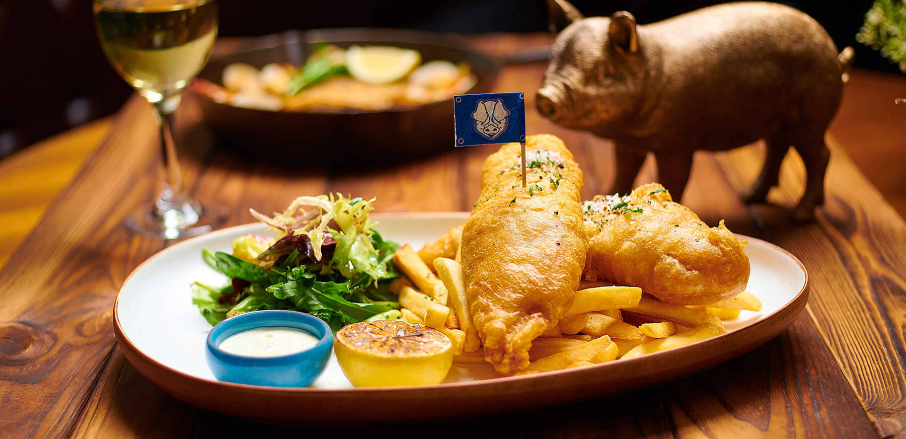 The Blind Pig Beer Battered Fish & Chips