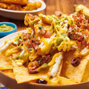 The Blind Pig Cheesy Nachos